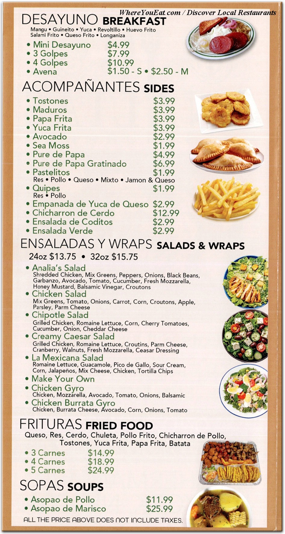 menu image