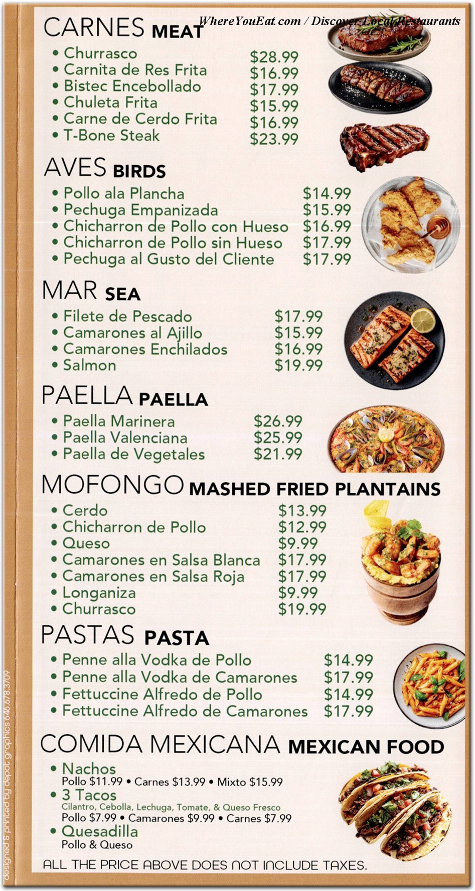 menu image