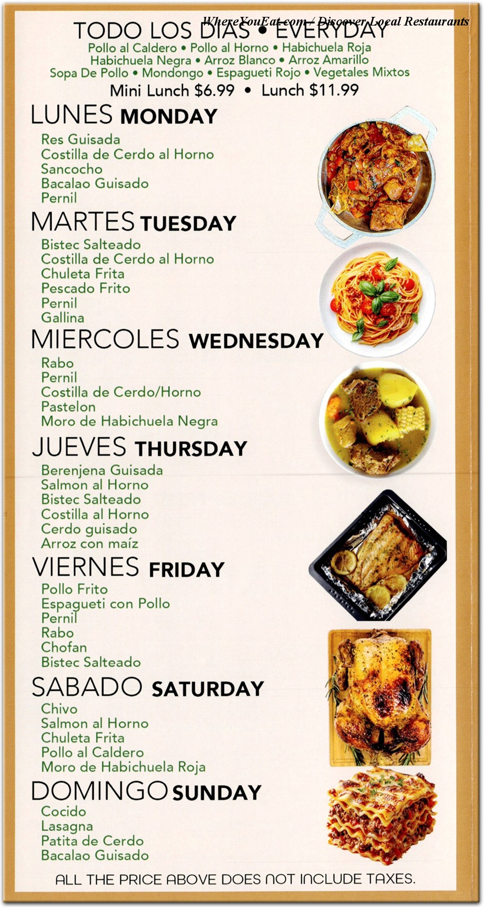 menu image