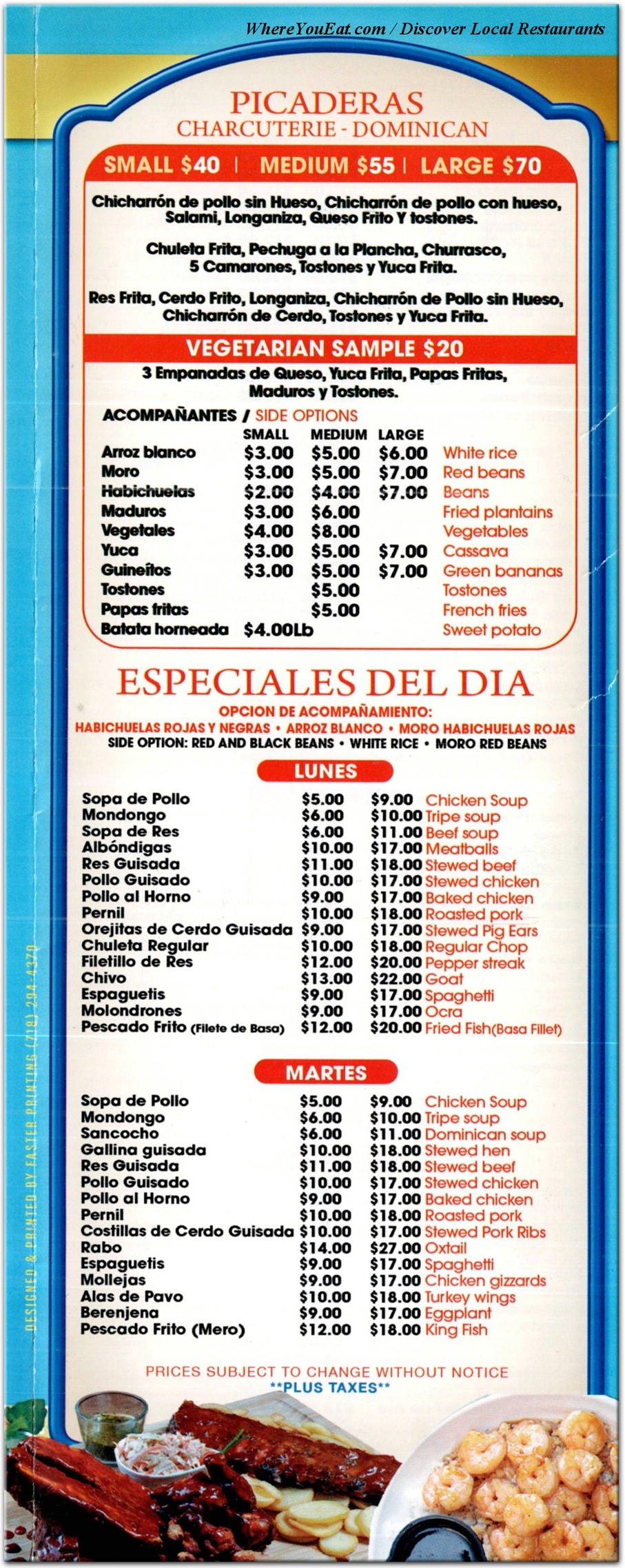menu image