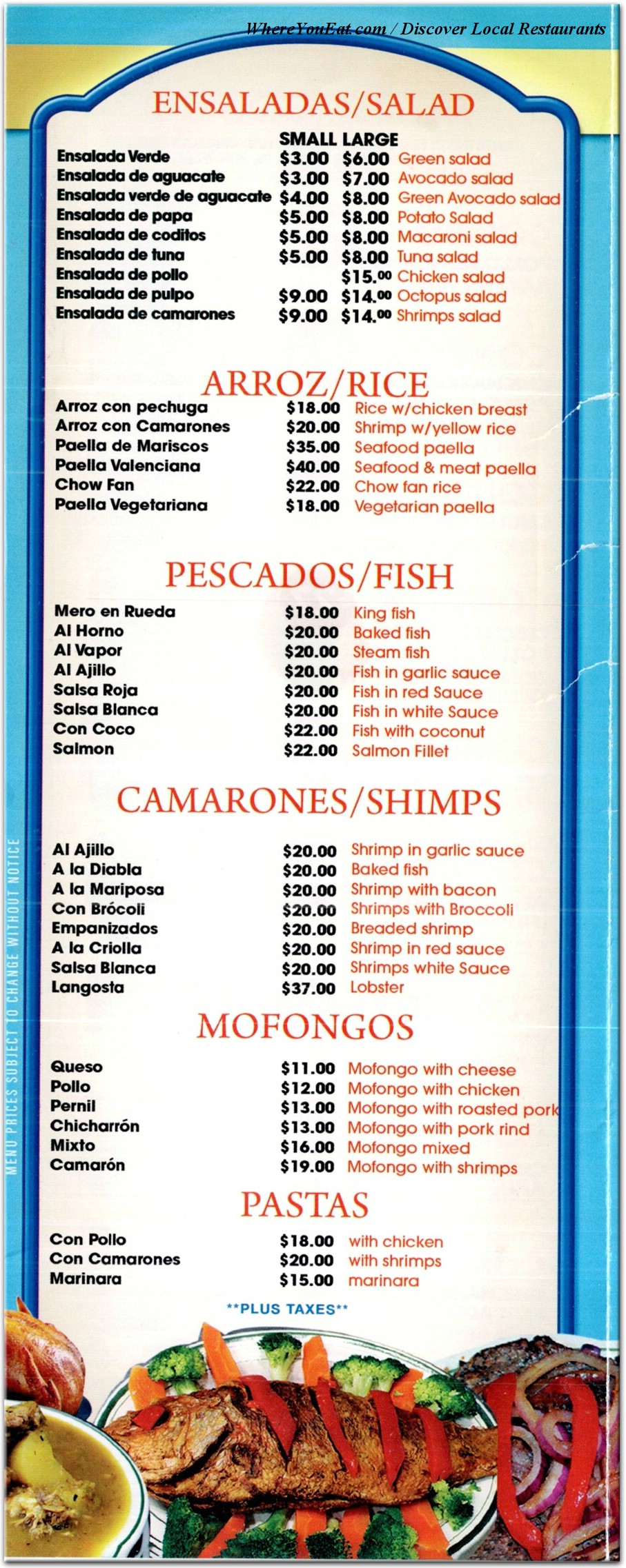 menu image