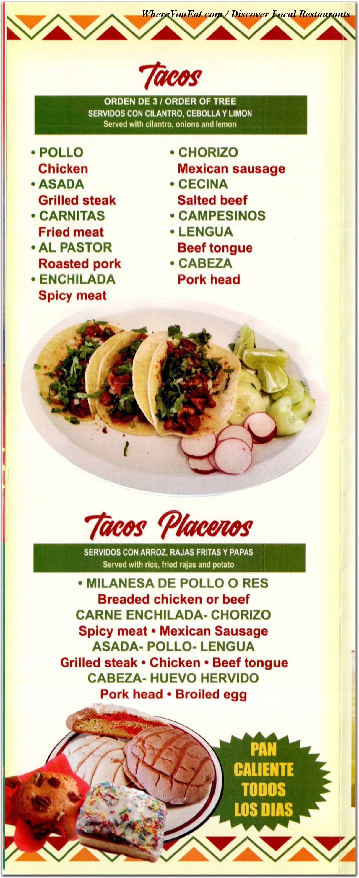 menu image
