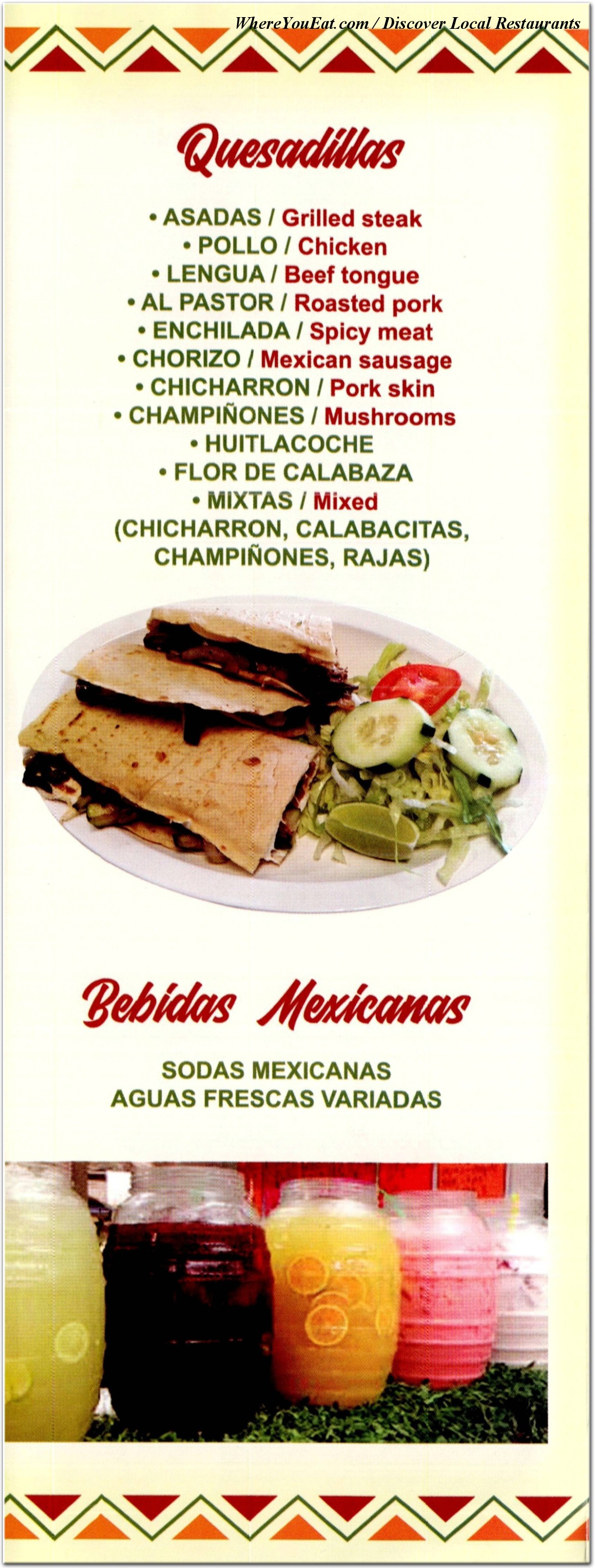 menu image