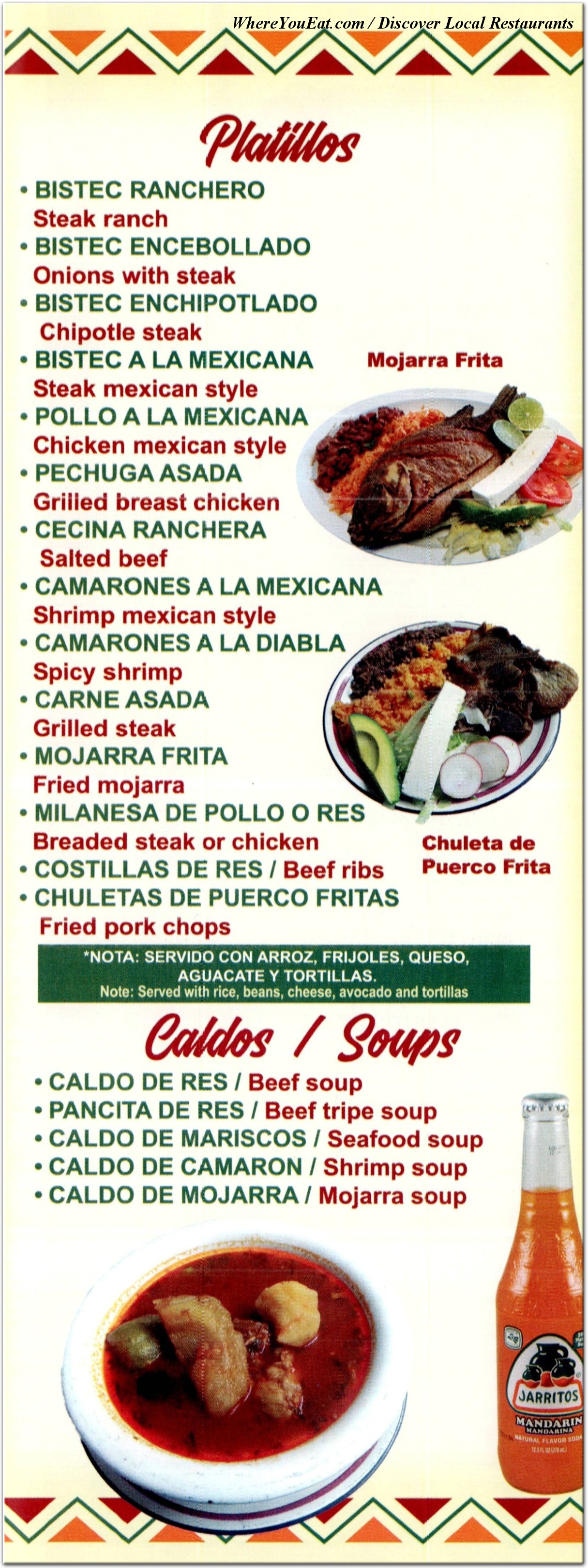 menu image