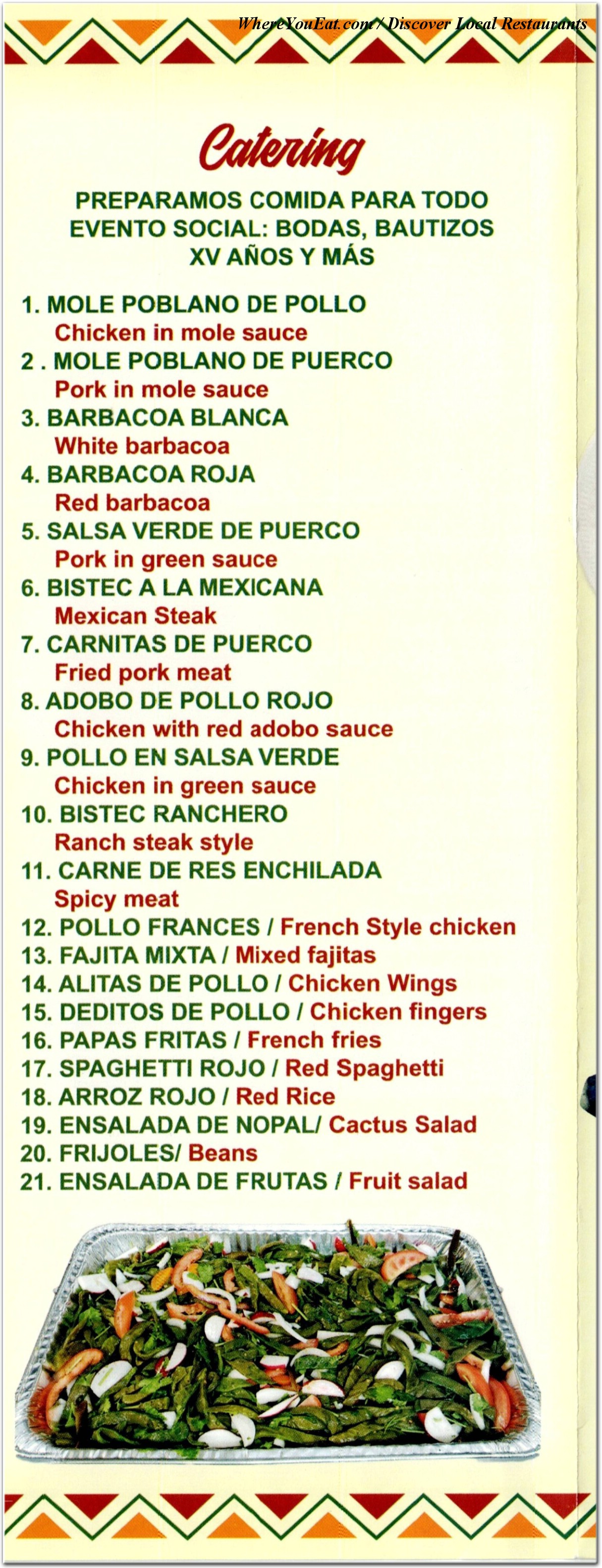menu image