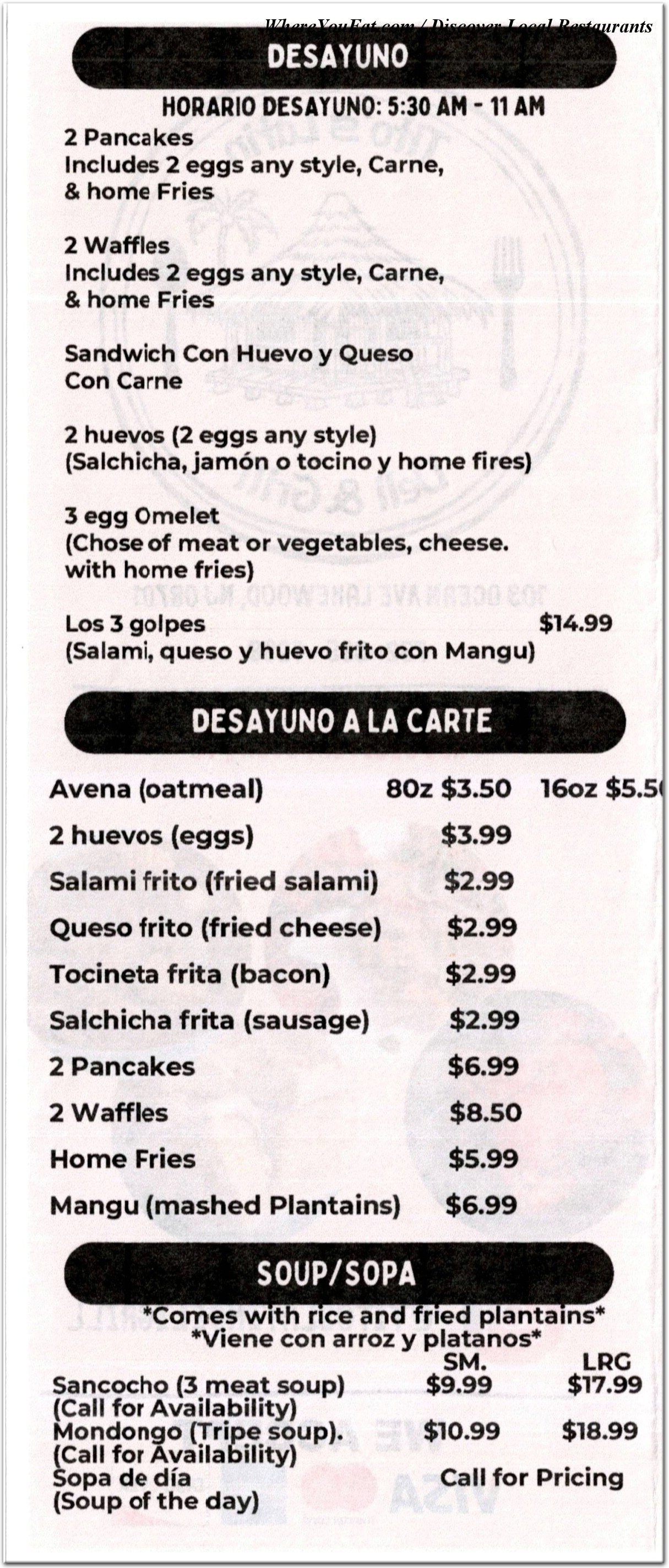 menu image