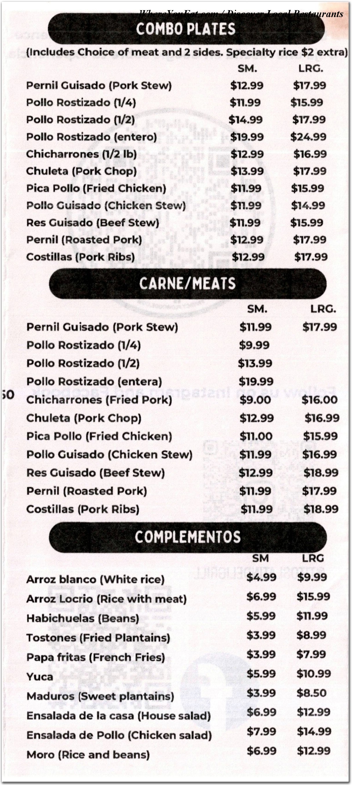 menu image