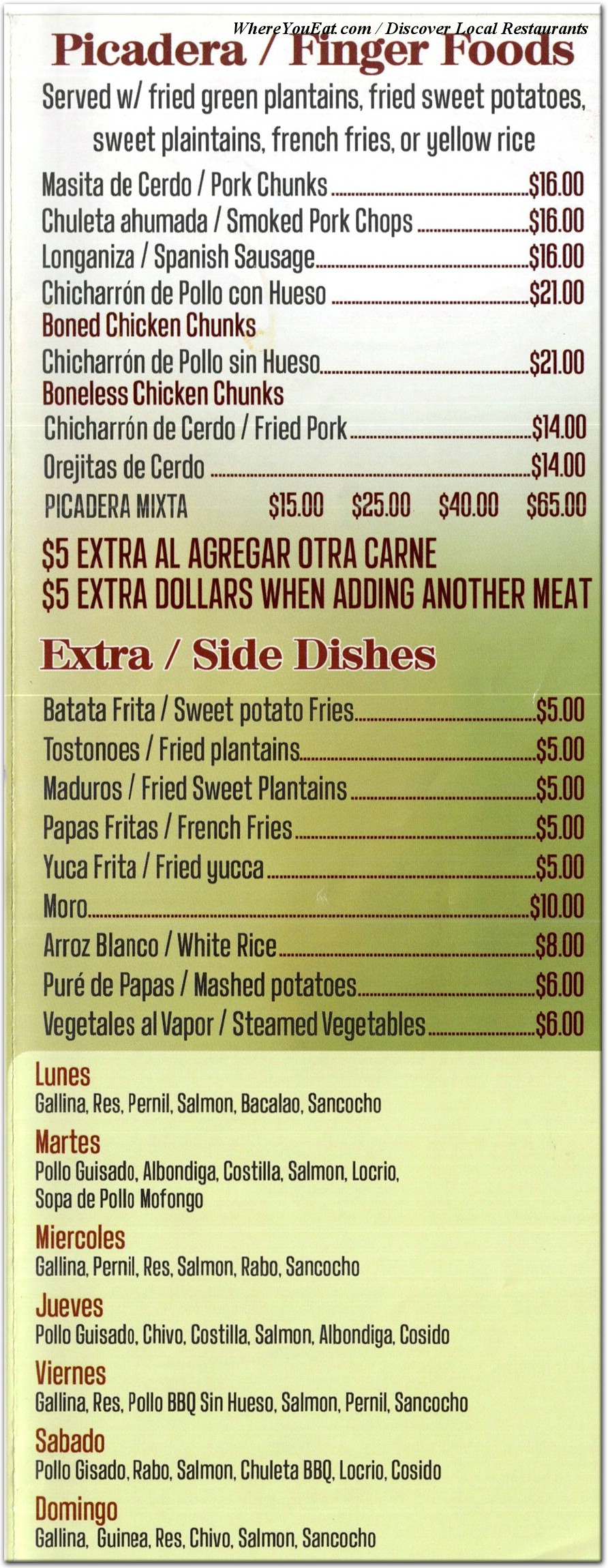 menu image