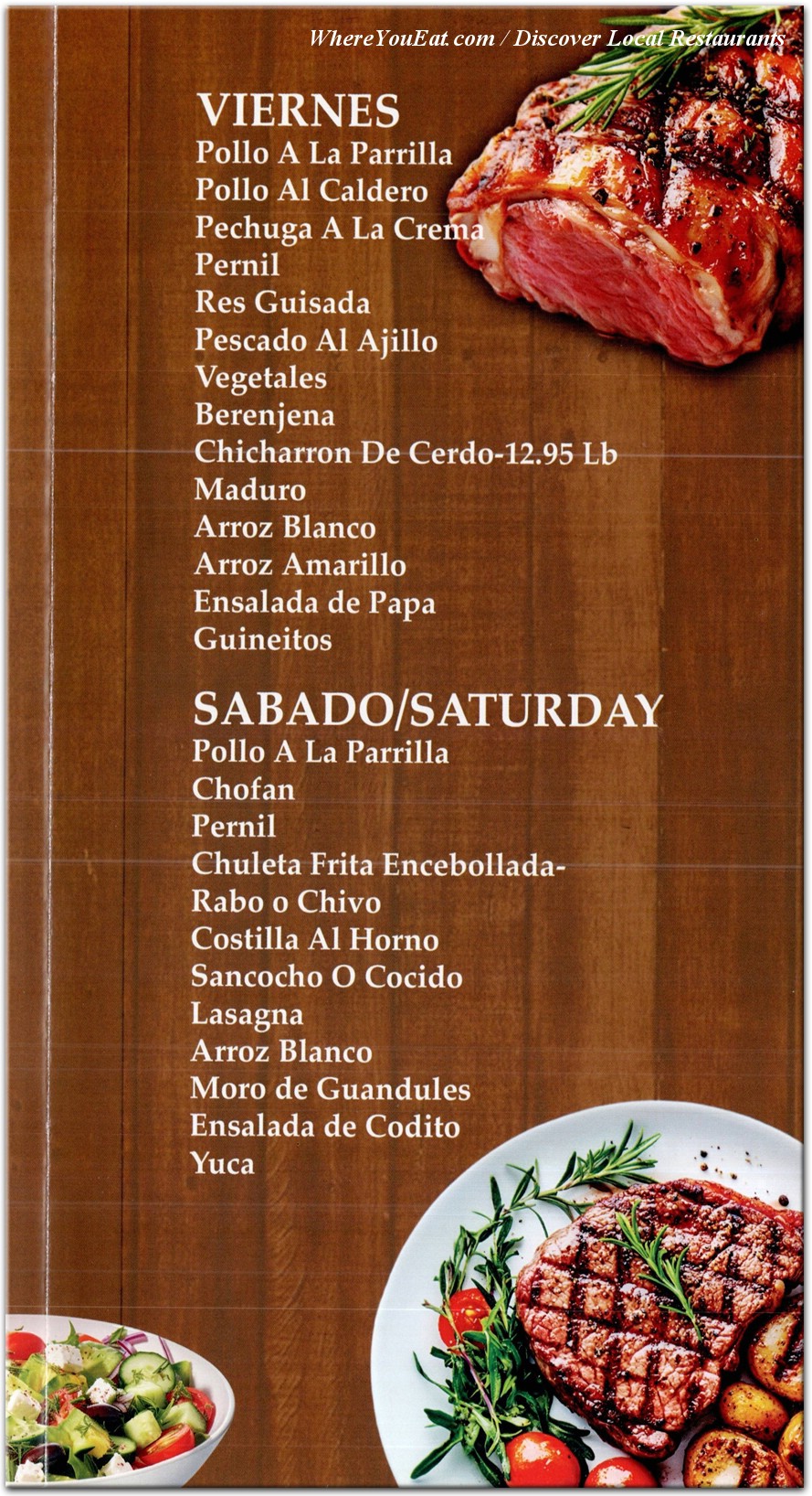 menu image
