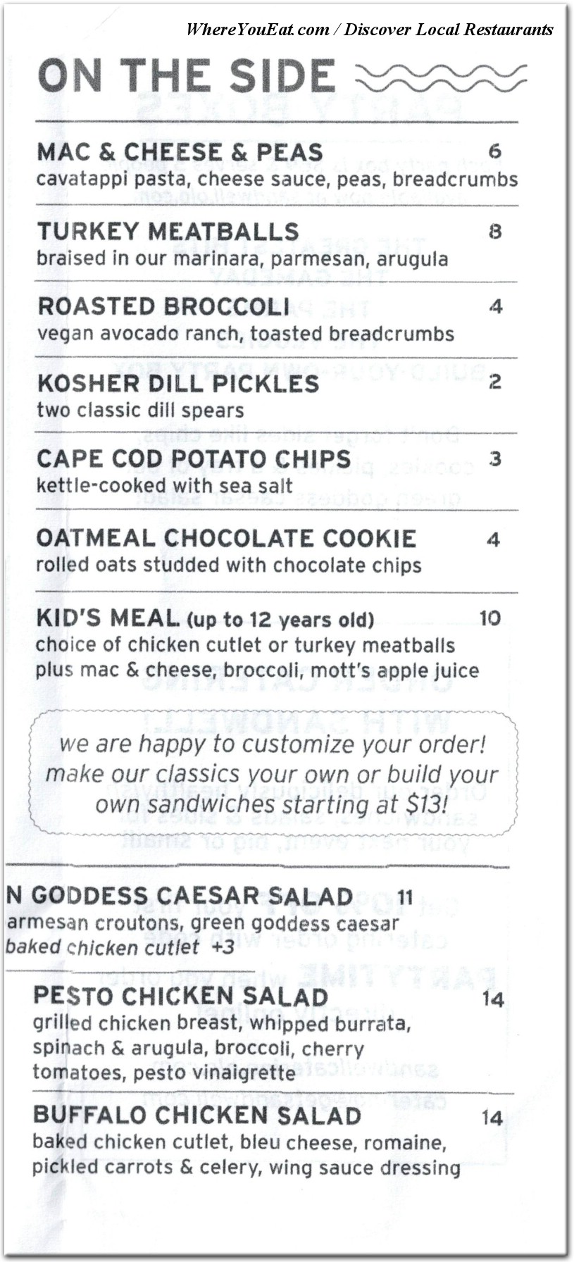 menu image