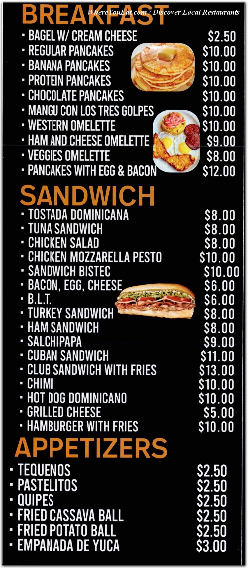 menu image