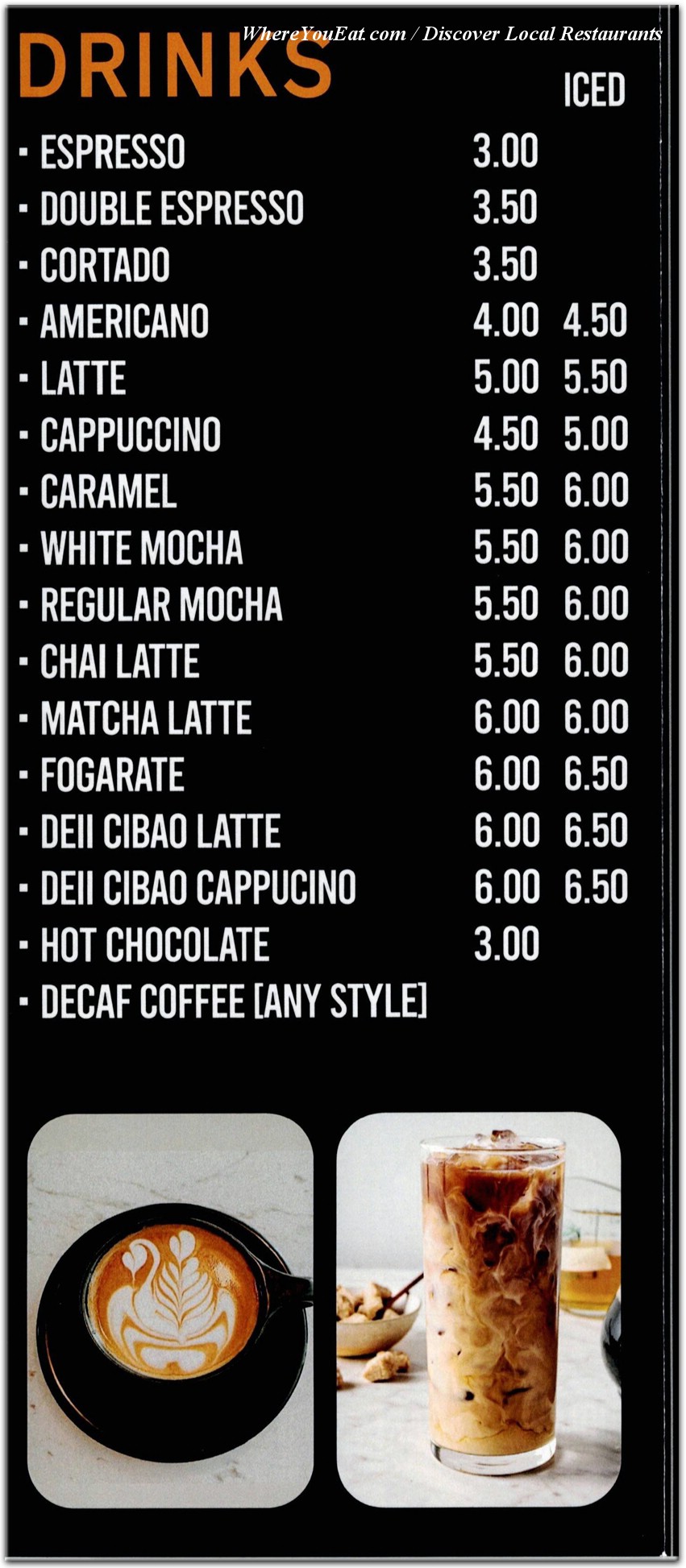 menu image