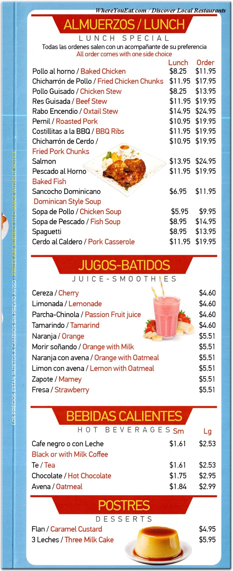 menu image