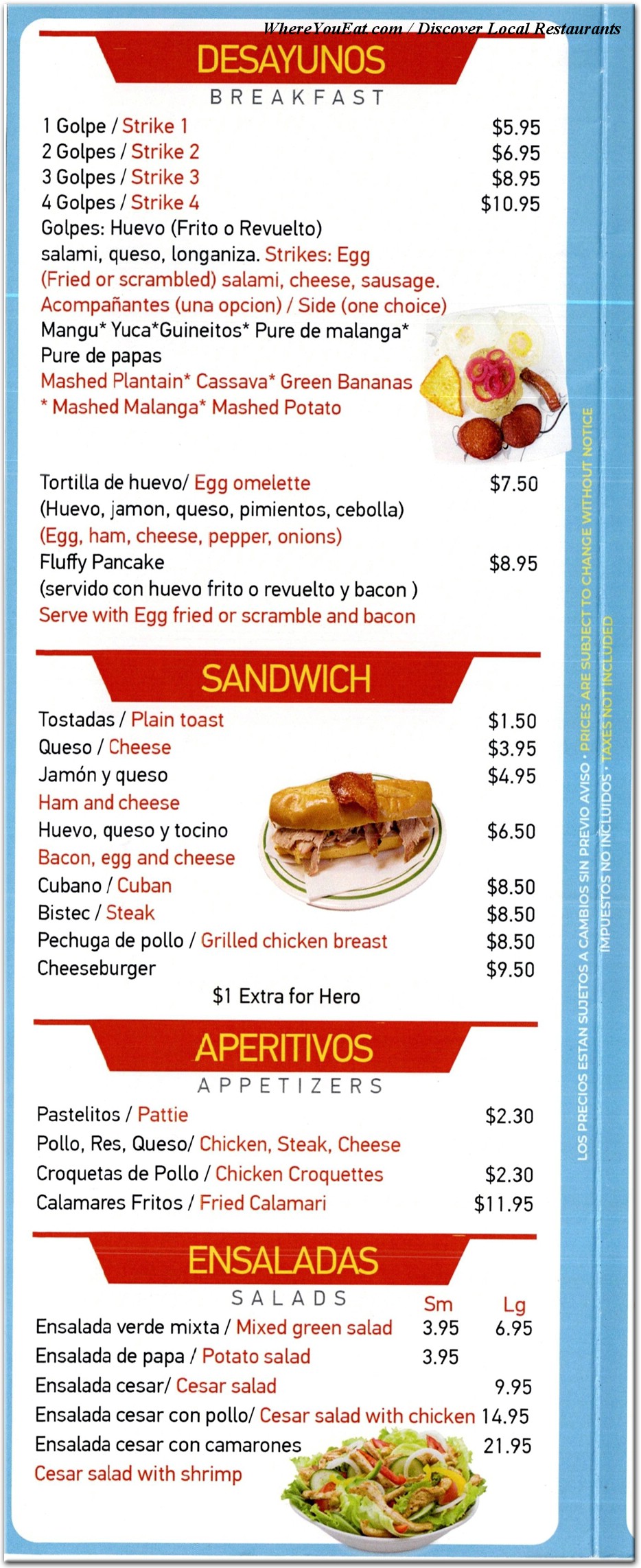 menu image