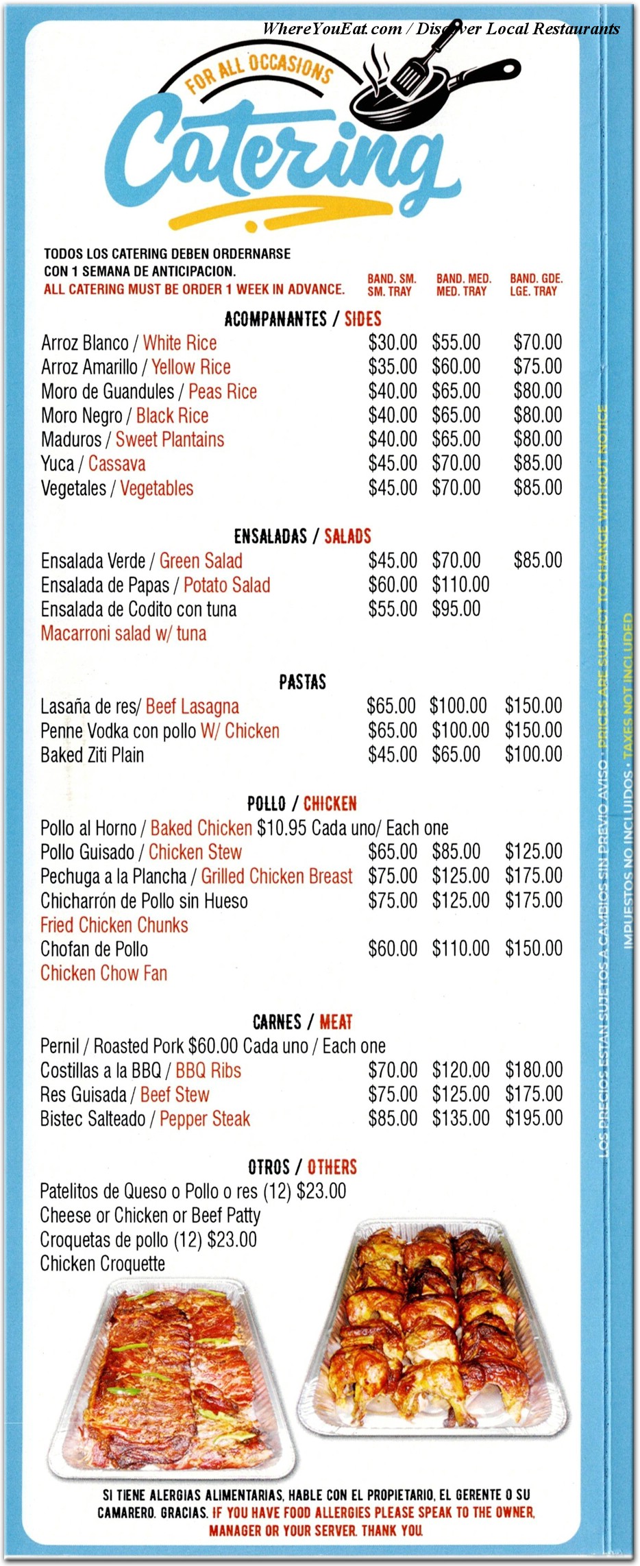 menu image