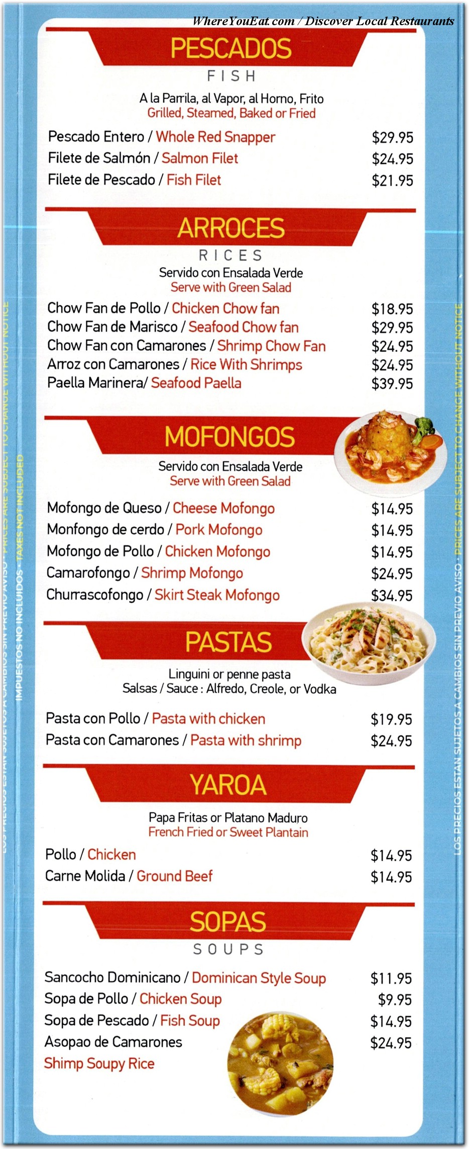 menu image