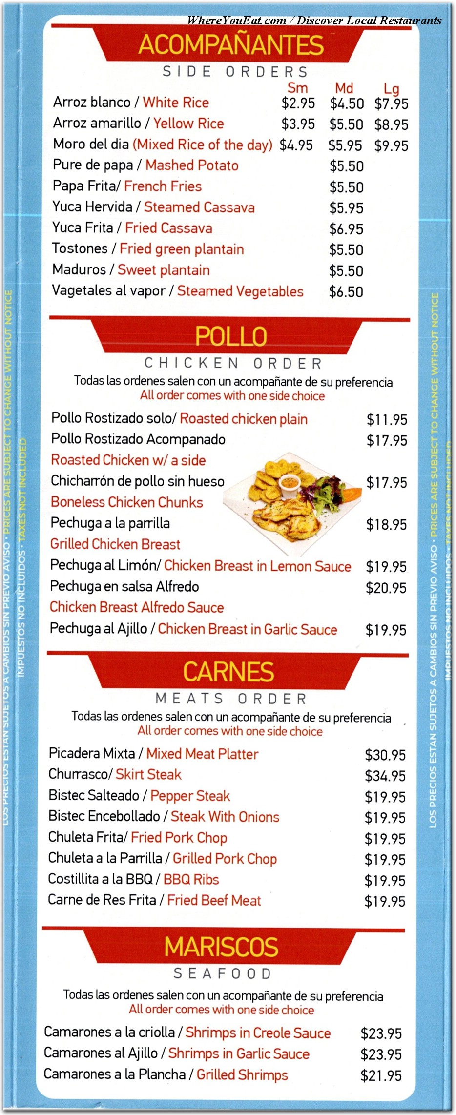 menu image