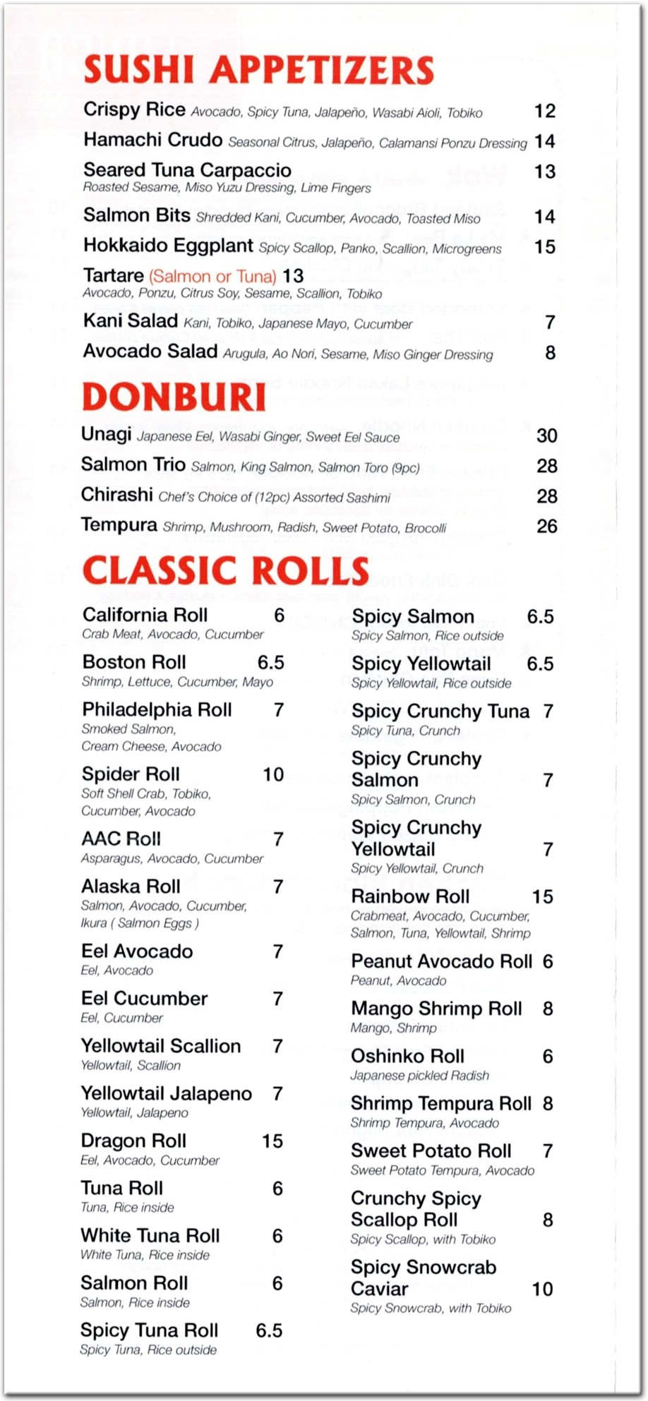 menu image