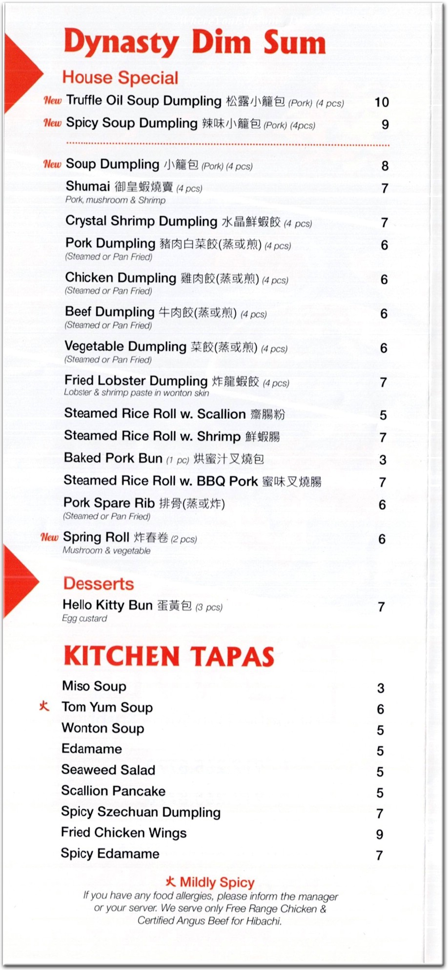 menu image