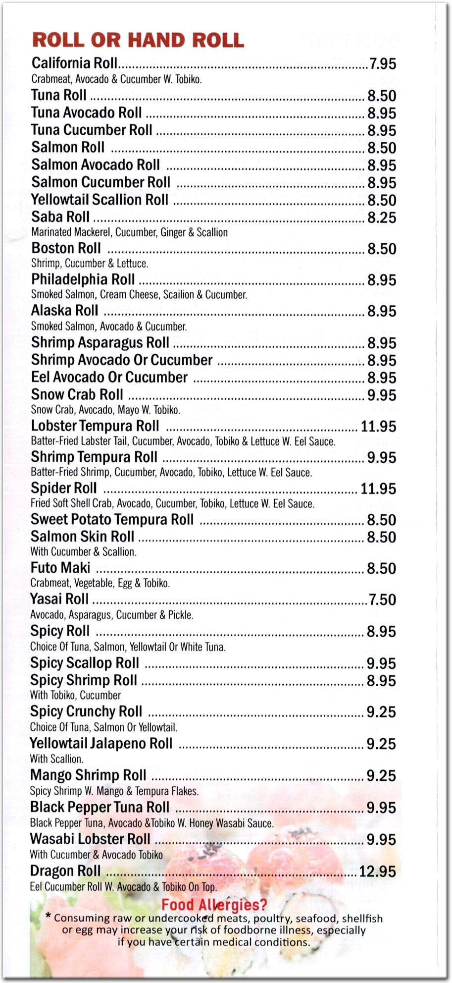 menu image