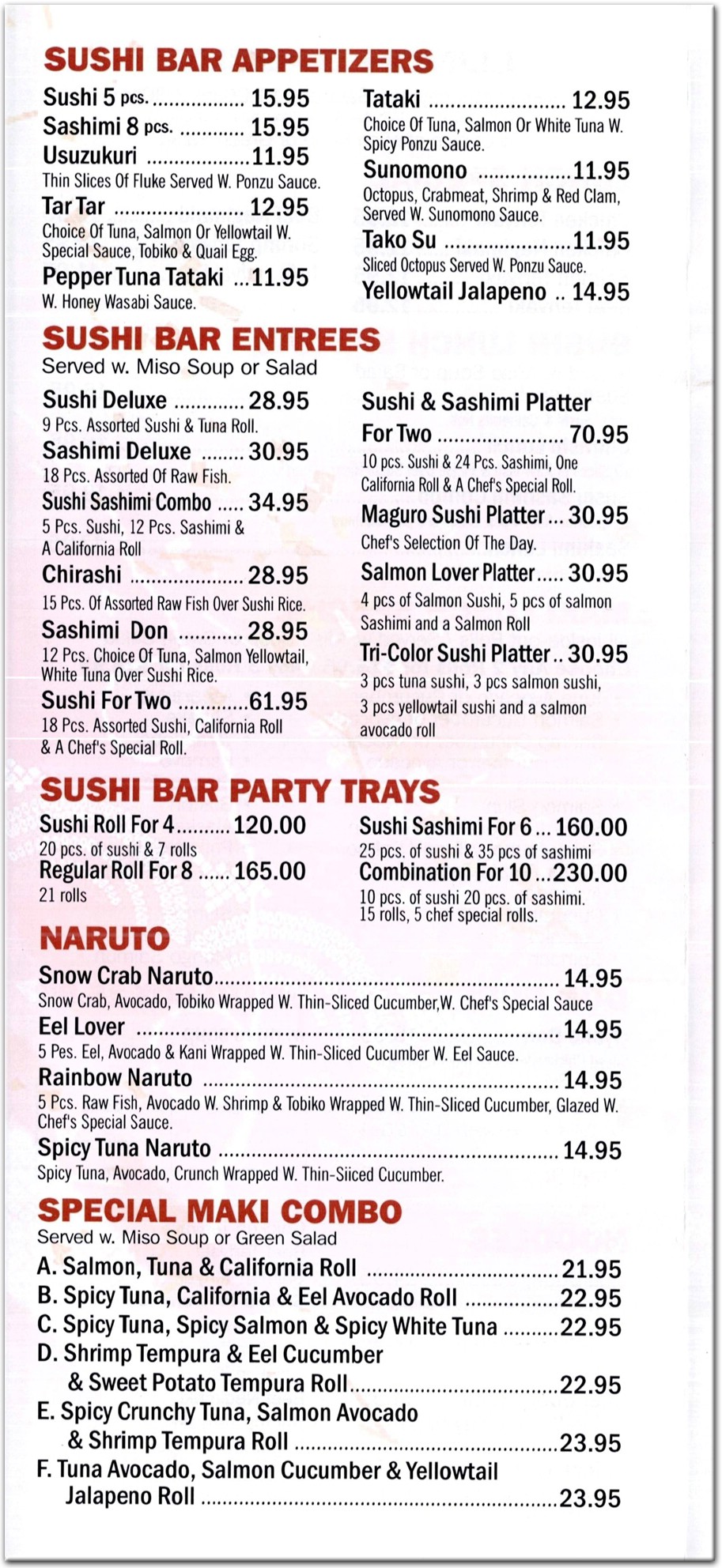 menu image