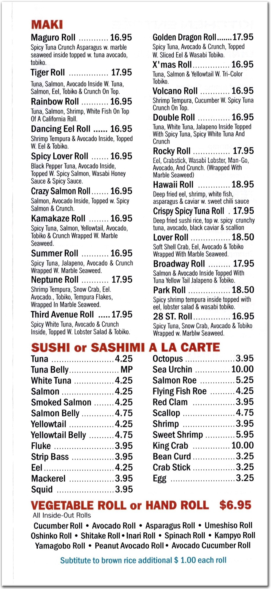 menu image