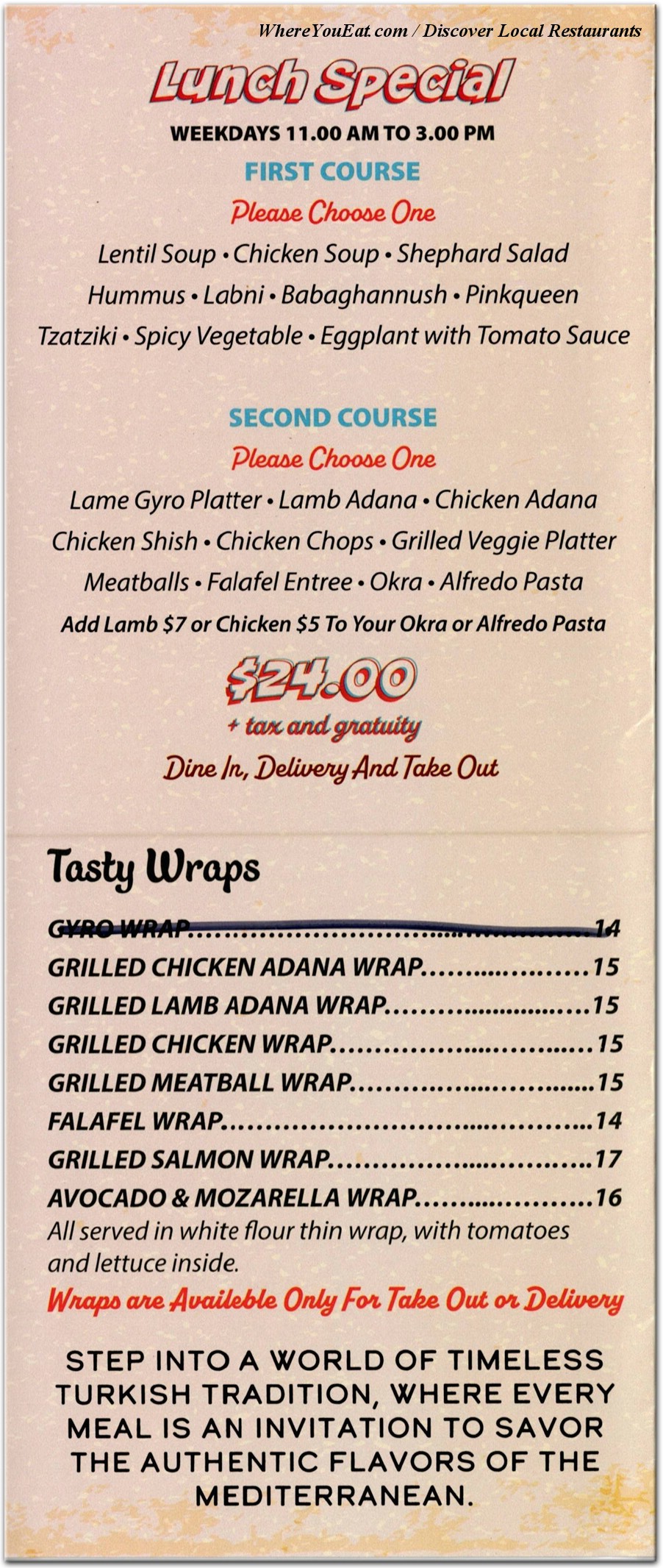 menu image