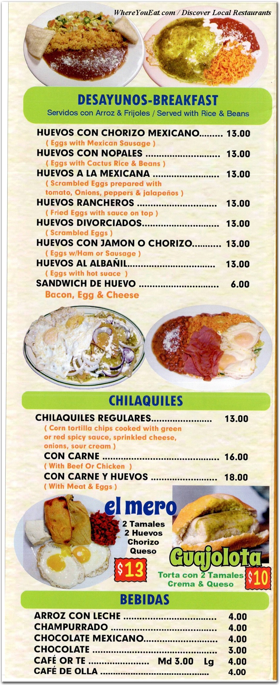 menu image