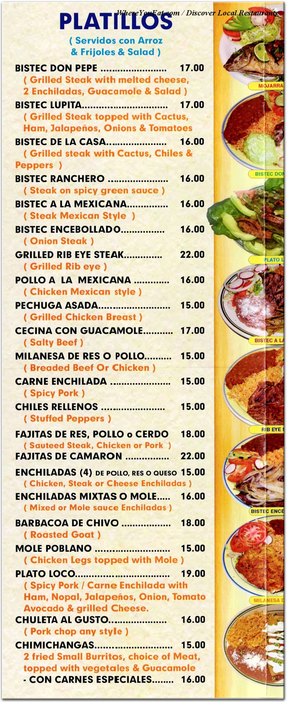 menu image