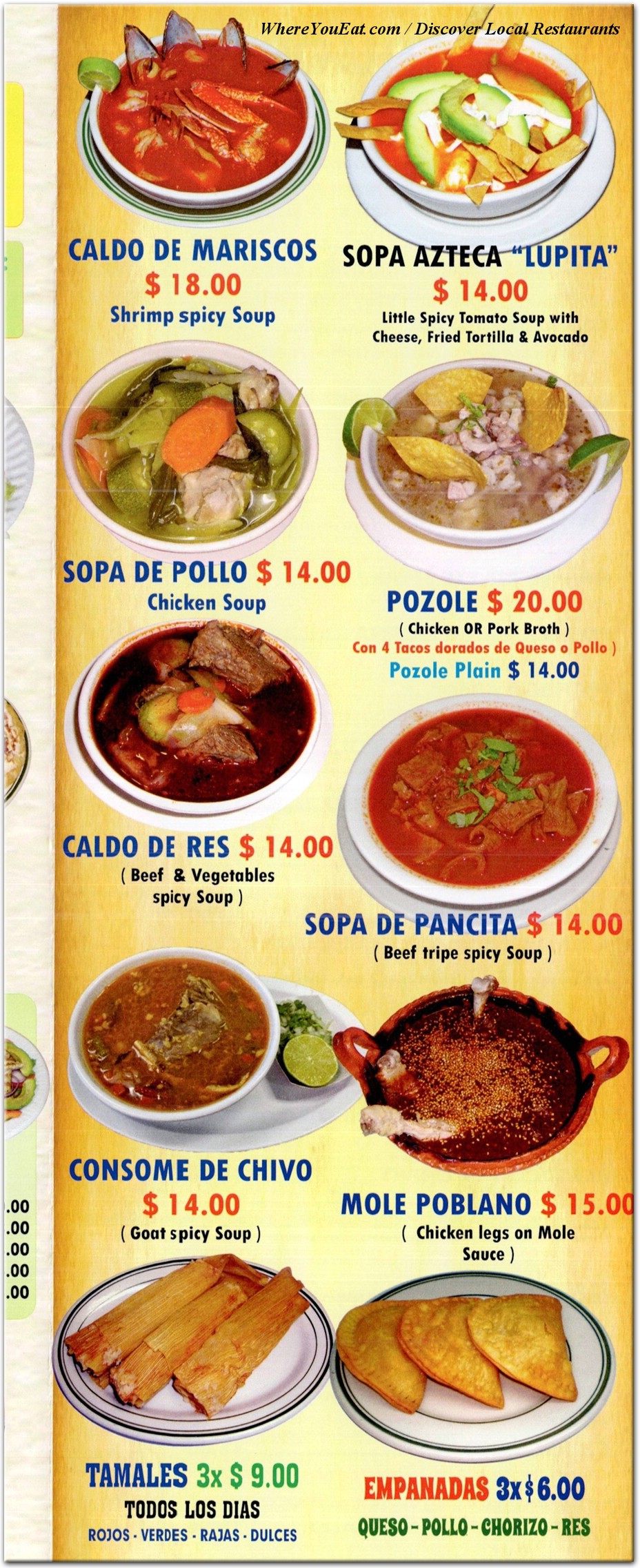 menu image