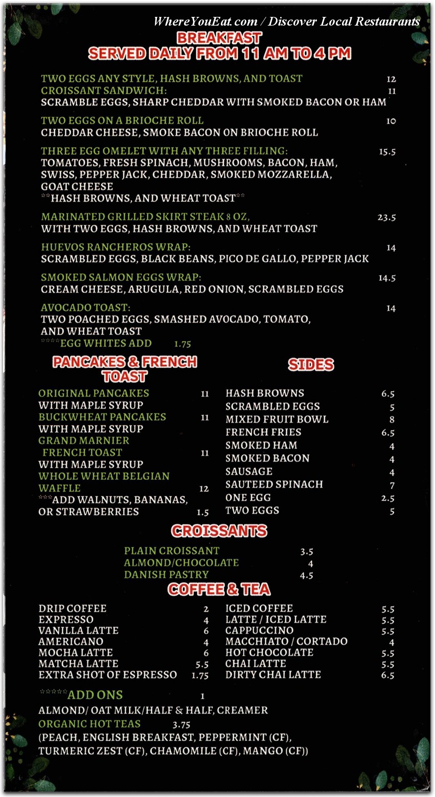 menu image