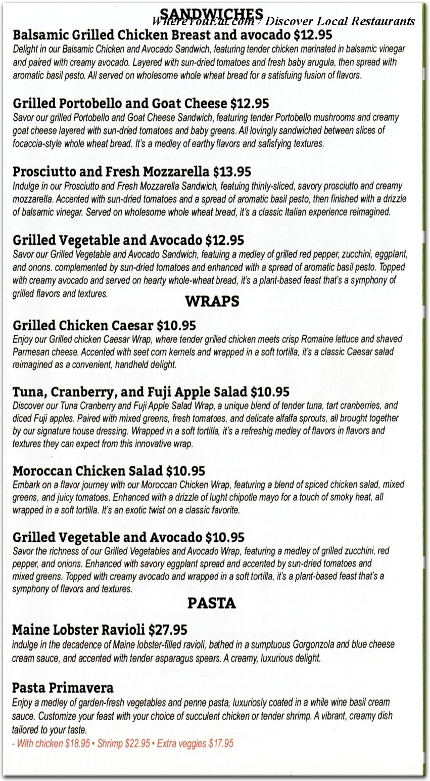 menu image