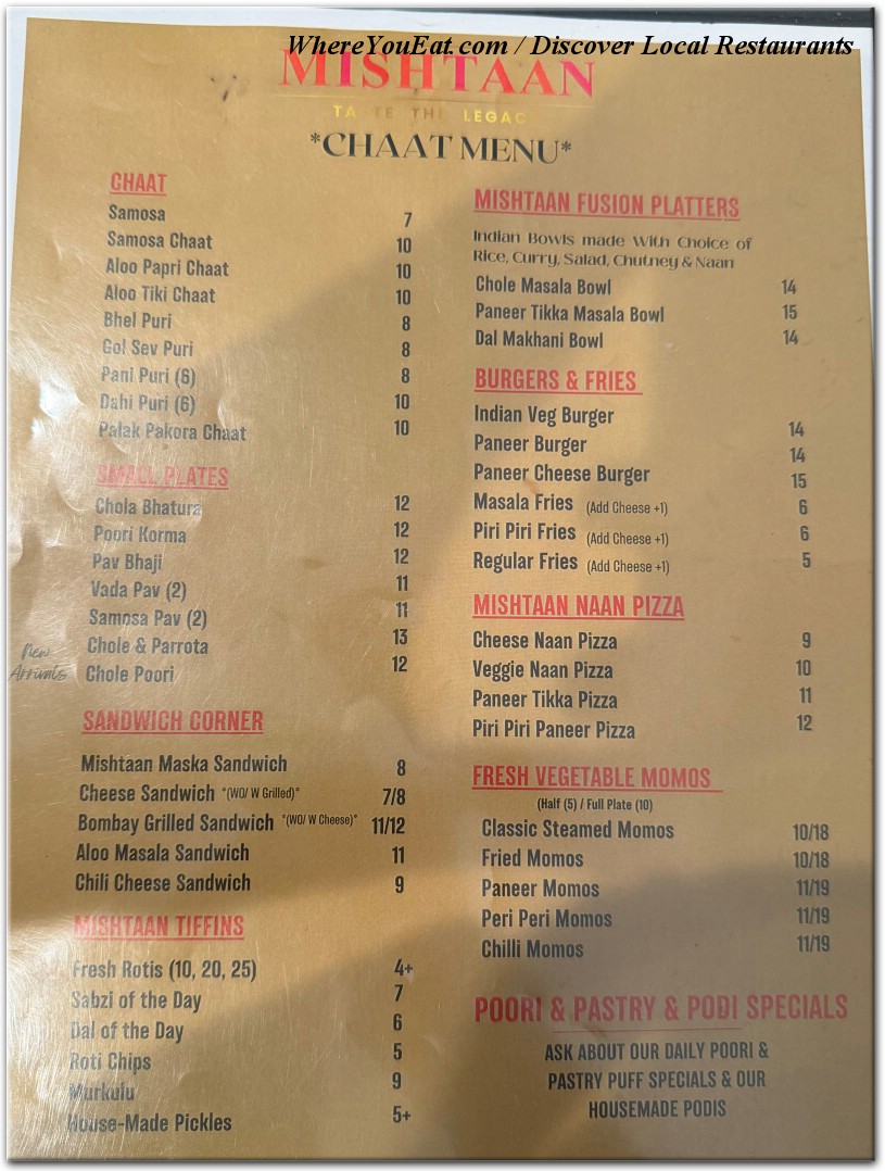 menu image