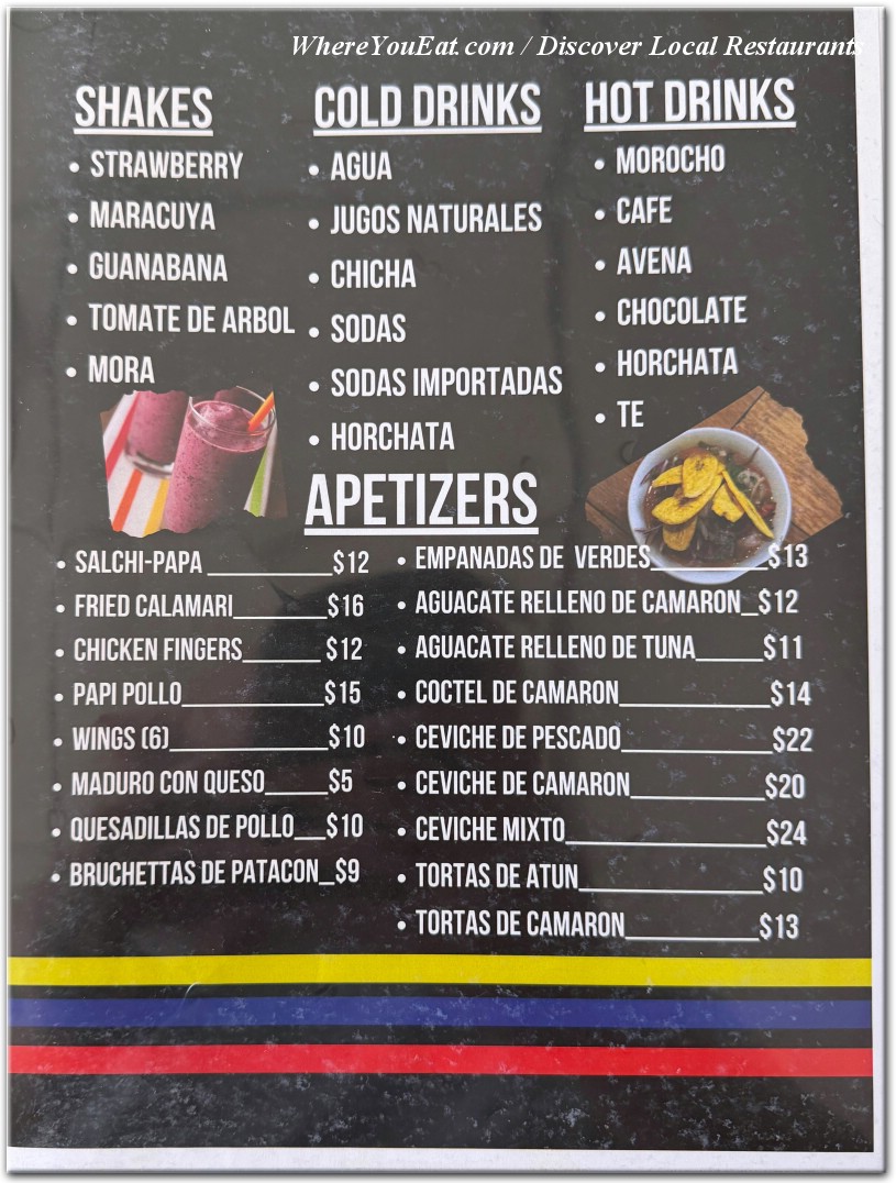 menu image
