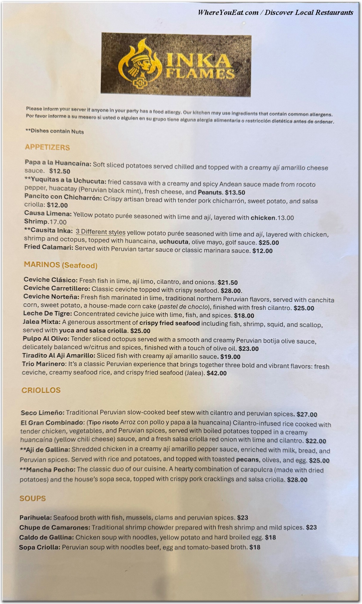 menu image