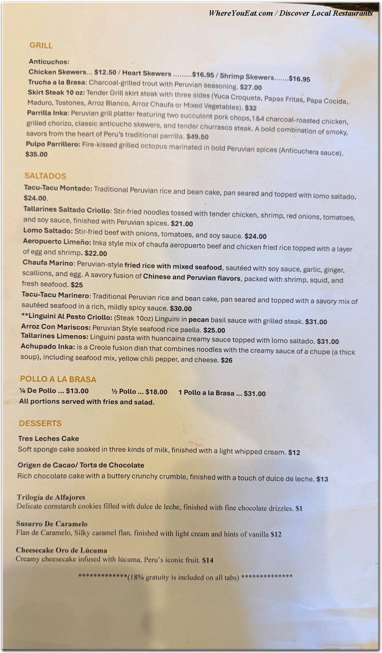 menu image