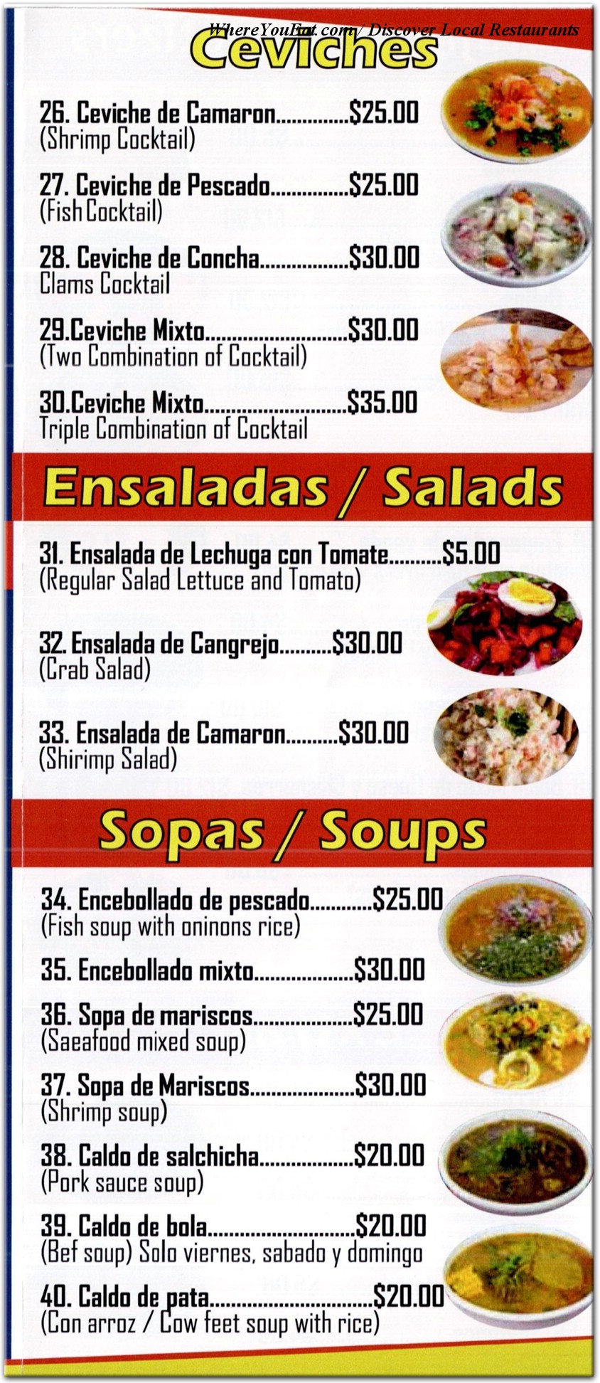 menu image