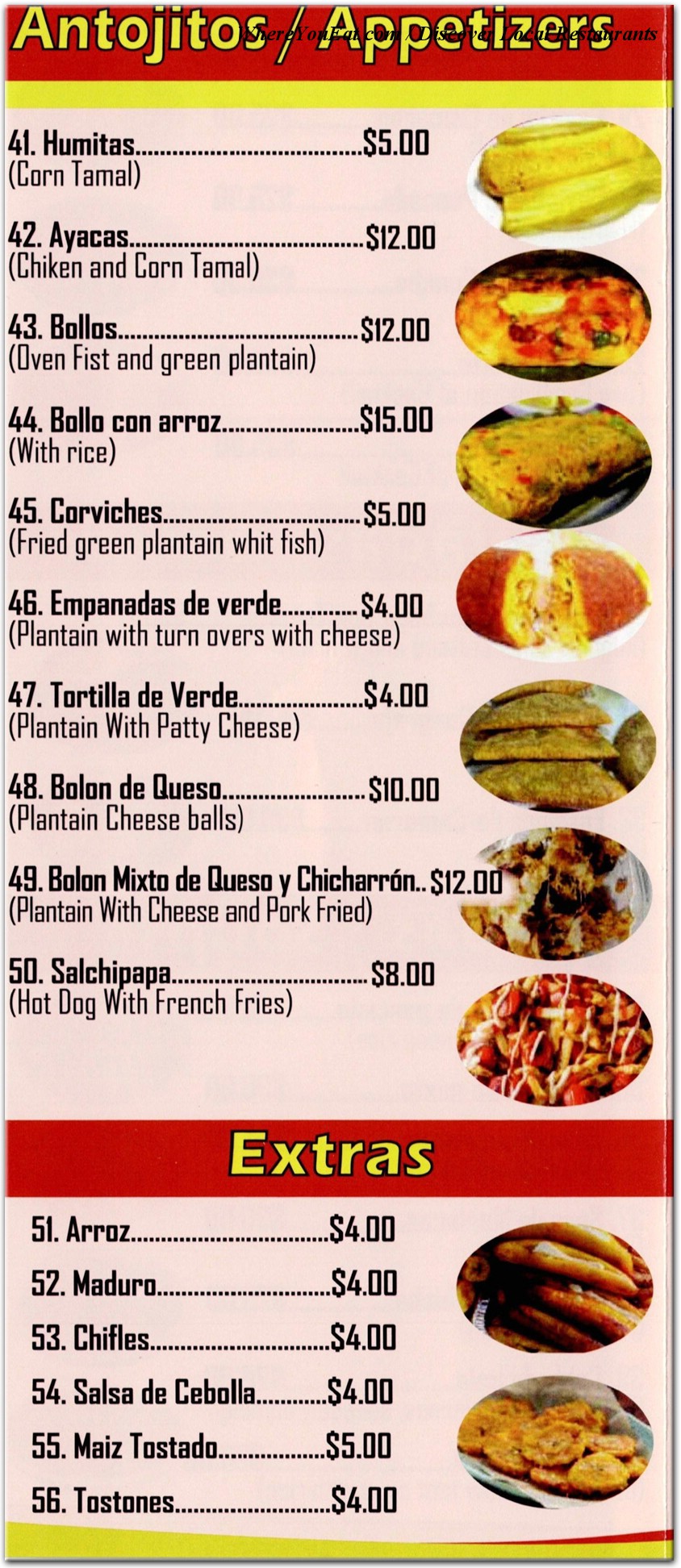 menu image