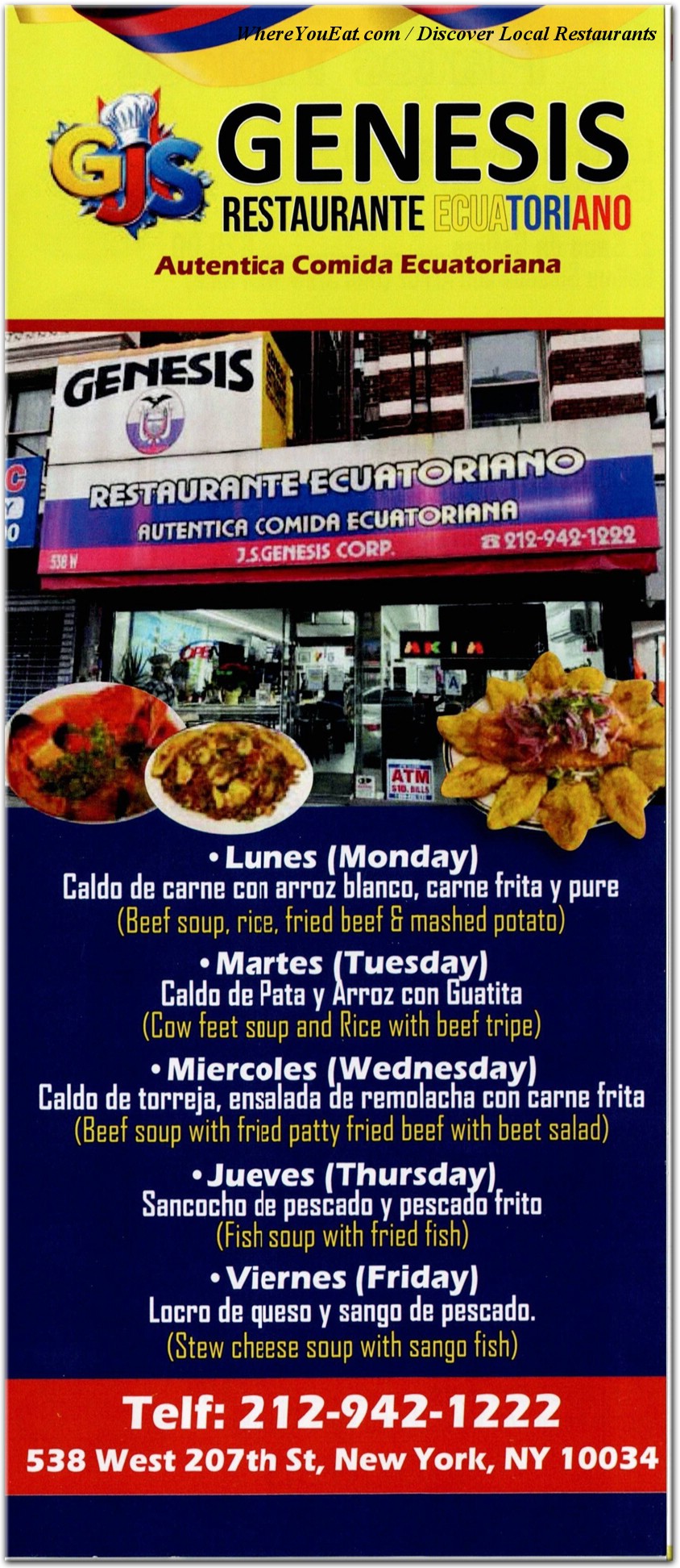 menu image