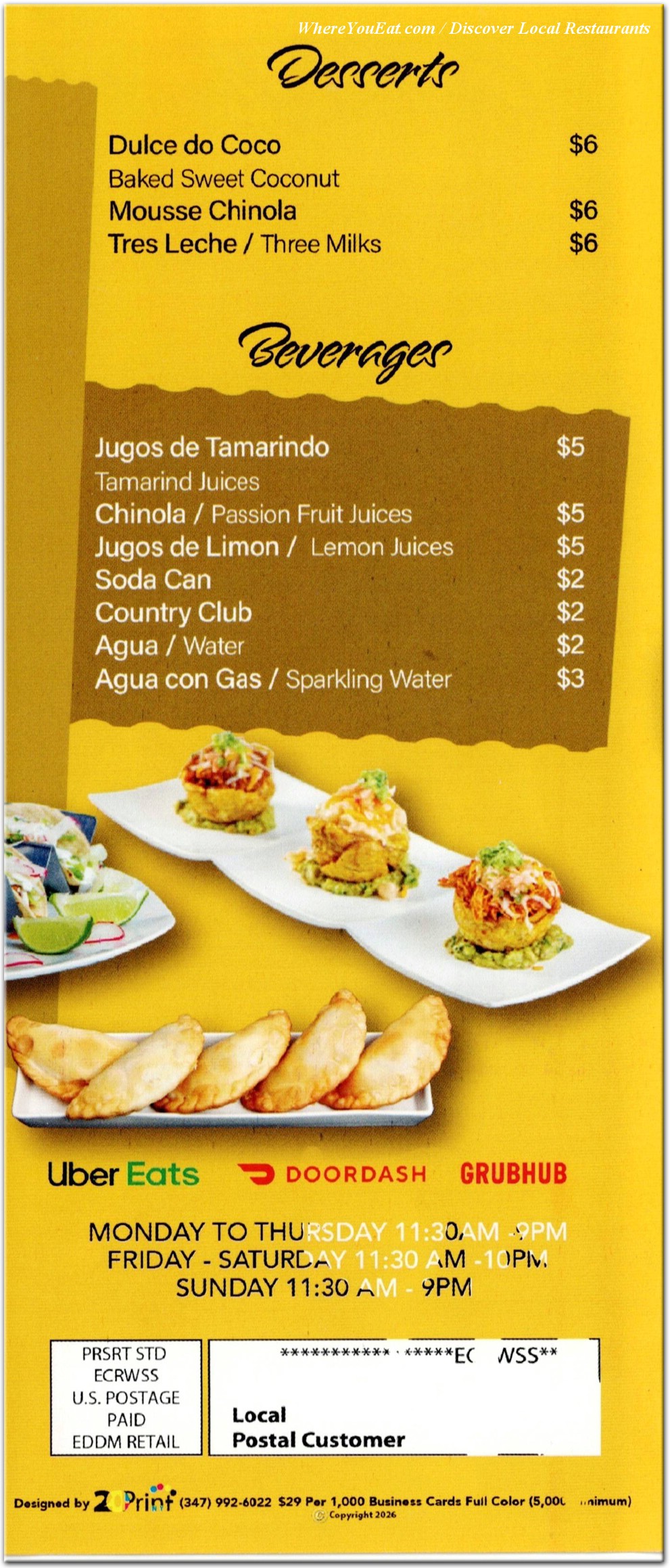menu image