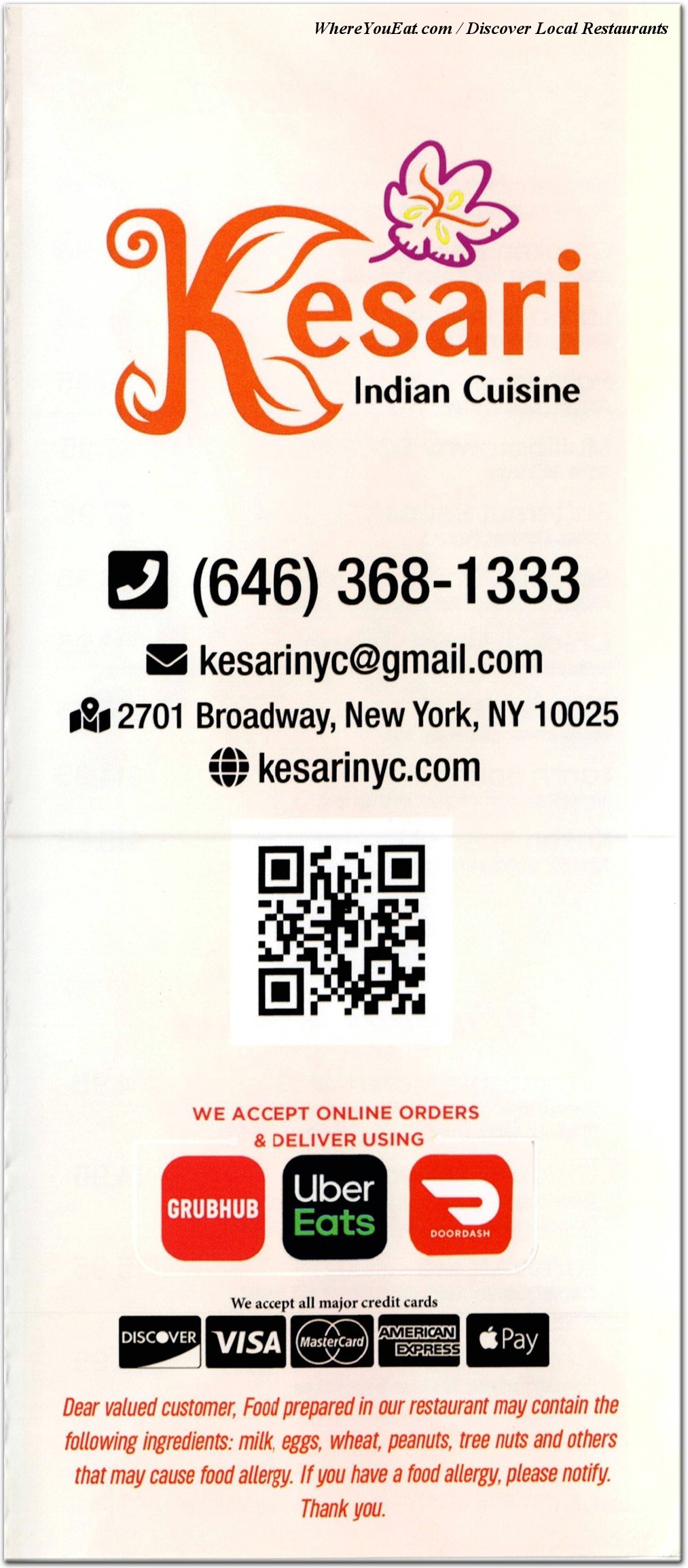 menu image