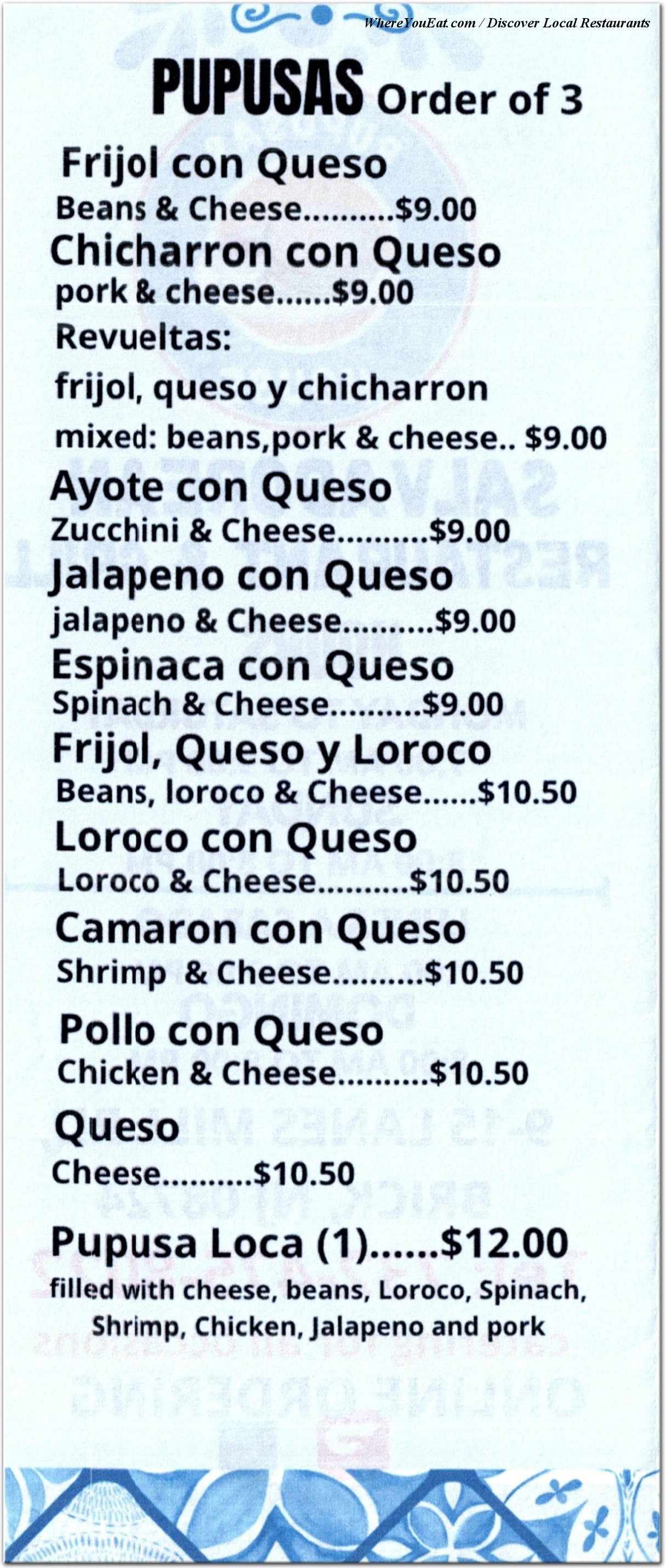 menu image