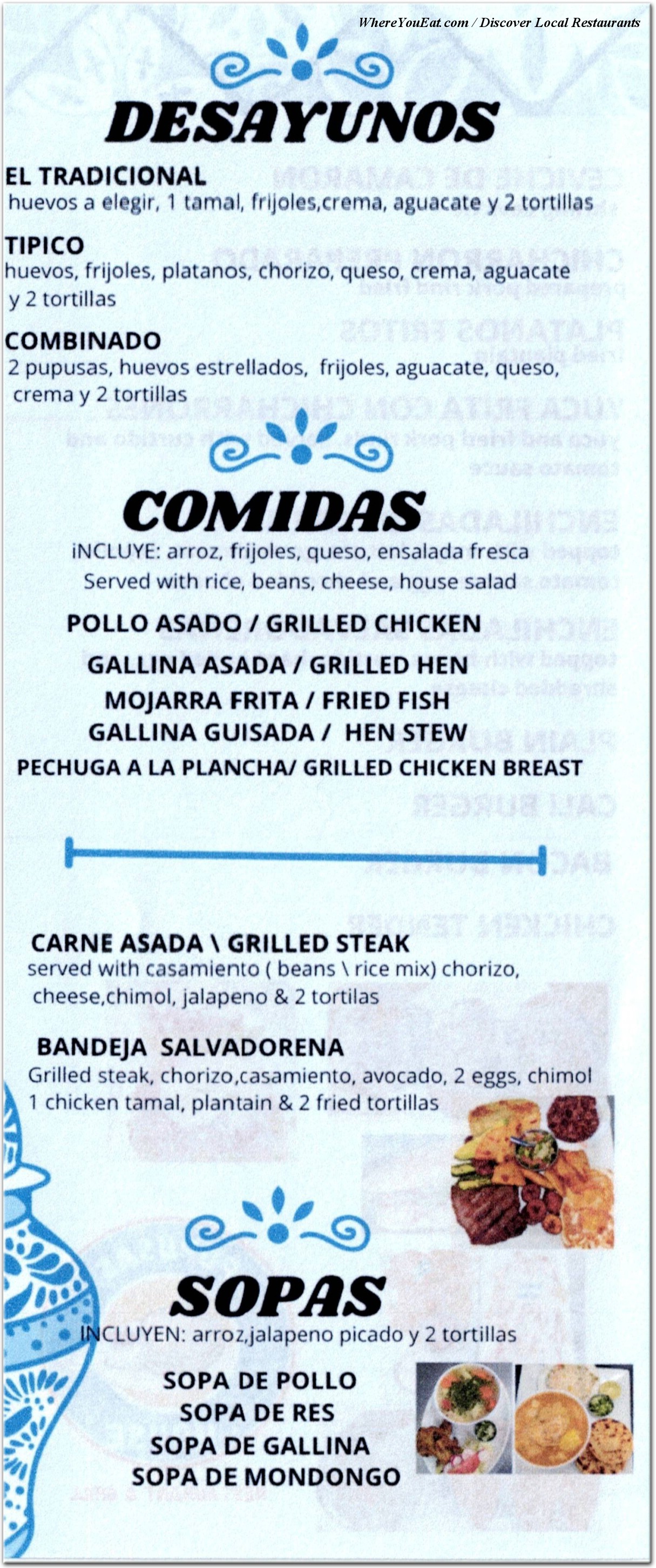 menu image