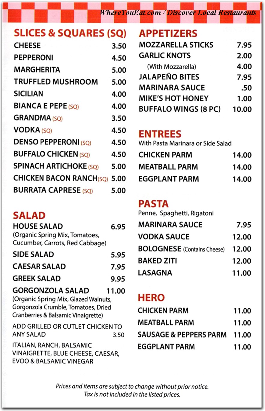 menu image