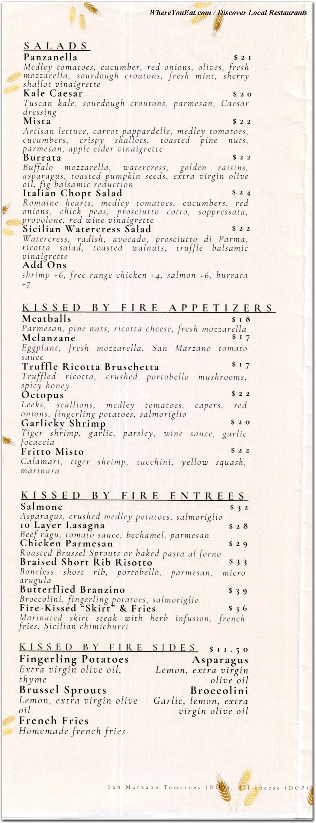 menu image