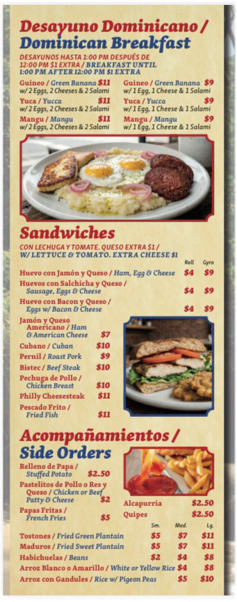 menu image