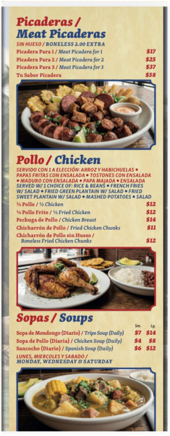 menu image