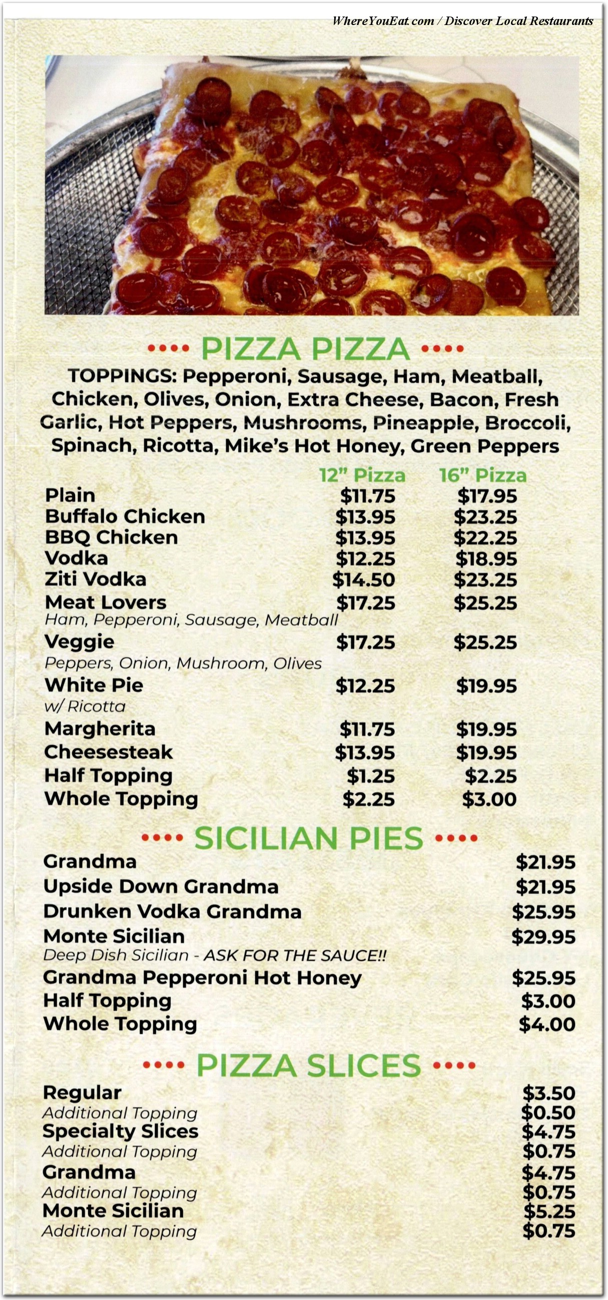 menu image