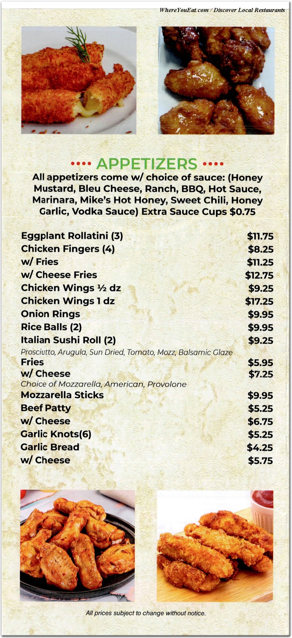 menu image