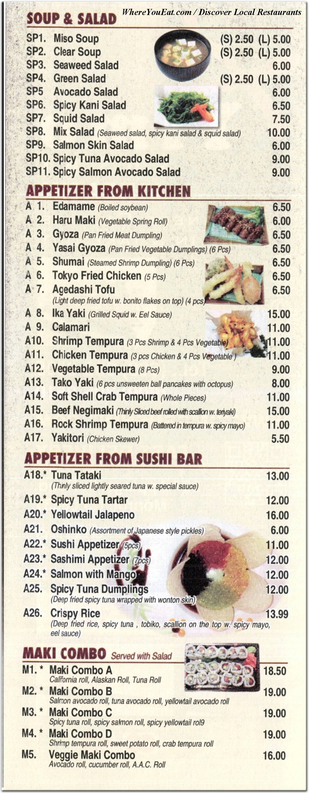 menu image